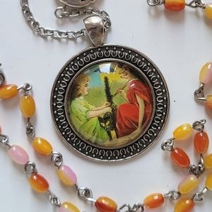 Little Witch Glass Beaded Necklace 🎃